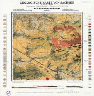 Nr.15 [4644] Oschatz-Wellerswalde, Geologische Karte von Sachsen