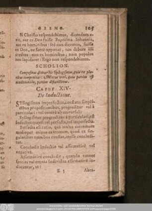 Caput XIV. De Inductione.
