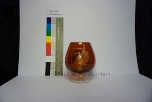 Cognac-Glas mit geschliffenem Stormarnwappen
