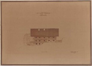 Fick, Roderich; Obersalzberg; Bestandspläne Haus Bormann - Ansicht von Süden