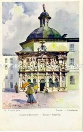 Die Boimer-Kapelle in Lemberg (polnisch Lwów, heute Lwow, Ukraine)