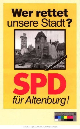 Originaltitel: Wer rettet unsere Stadt? SPD für Altenburg!