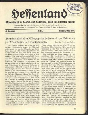 Heft 3, März 1930