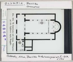 Olympia: Basilika, Grundriss