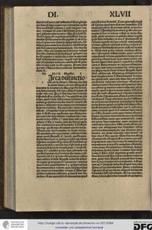 Distinctio XLVII, questio I.