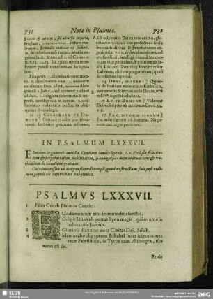 In Psalmum LXXXVII.[i.e. LXXXVI.] Psalmus LXXXVII. [i.e. LXXXVI.]