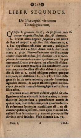 Theologia Moralis, 1,[2]. [Liber II]