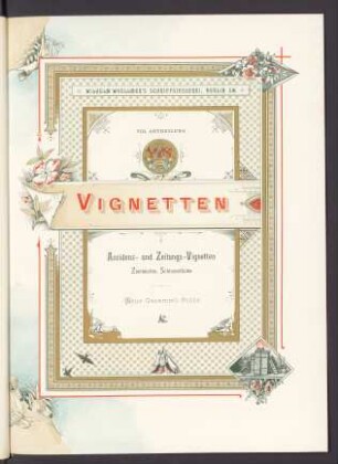 VIII. Abtheilung. Vignetten
