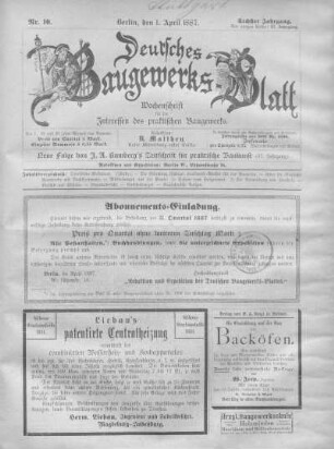 47. Jahrgang. No. 10.