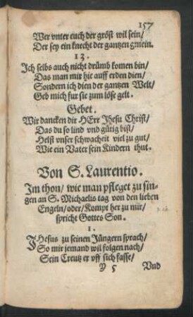 Von S. Laurentio.