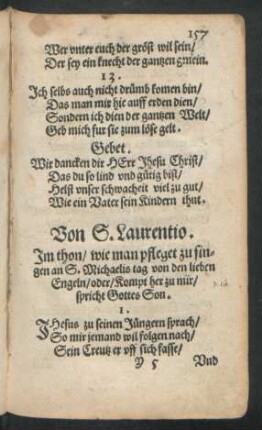 Von S. Laurentio.