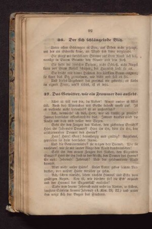 37. Das Gewitter, wie ein Frommer das ansieht.