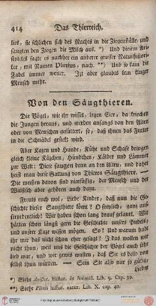 7. Von den Säugethieren