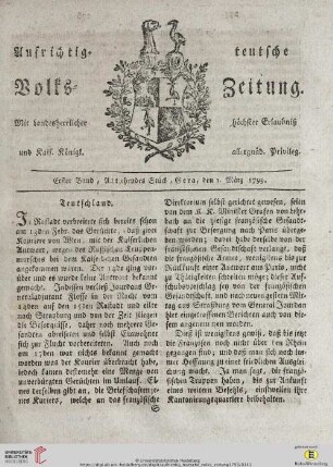 Erster Band. Achtzehendes Stück