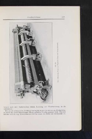 Abb. 24 Eine 148kammrige Presse von Wegelin & Hübner mit Transportschnecke