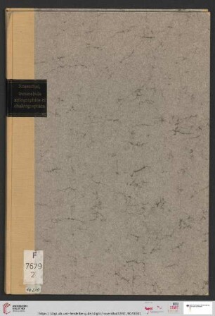 Nr. 90: Catalogue: Incunabula xylographica et chalcographica