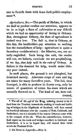 State of Agriculture in Orkney; black oats, (Also p. 205. & p. 210.)