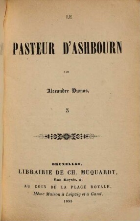 Le pasteur d'Ashbourn, 3