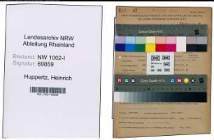 Entnazifizierung Heinrich Huppertz , geb. 15.03.1894 (Bauunternehmer)