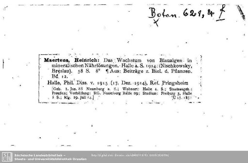 Botanica 0621,4.f