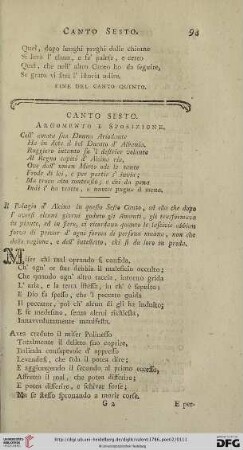 Canto sesto