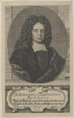 Bildnis des Johannes Franciscus Buddeus