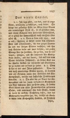 1037-1054, Das vierte Capitel - Das sechste Capitel