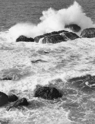 Frankreich. Die Atlantikküste bei Biarritz. Brandung