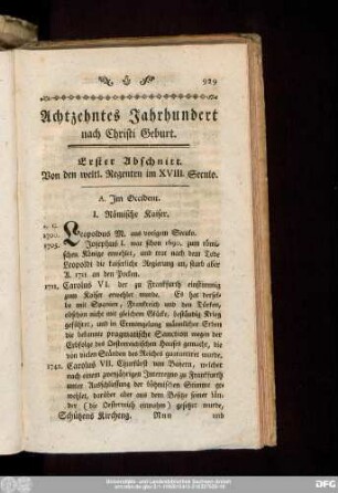 Achtzehntes Jahrhundert nach Christi Geburt.