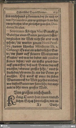 Von grossem reichthumb