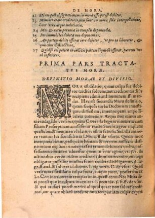 De mora, et eius effectibus, ac purgatione, tripertita tractatio