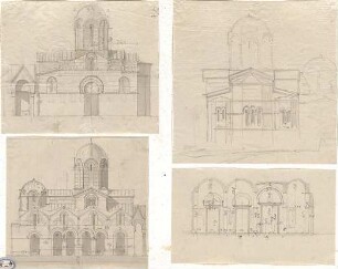Lange, Ludwig; Lange - Archiv: II.4 Muhamedanischer Stil; Byzantinischer Stil - Gebäude (Ansichten, Schnitt)