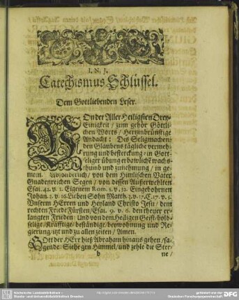 Dem Gottliebenden Leser
