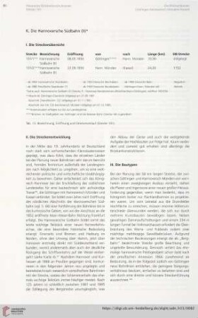 K. Die Hannoversche Südbahn (II)