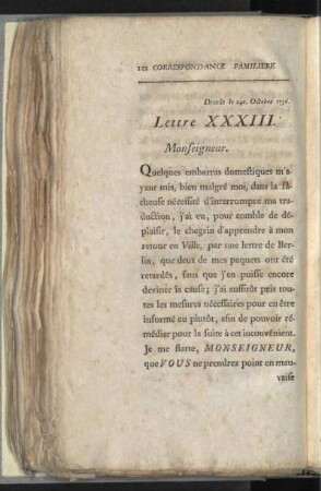 Lettre XXXIII.