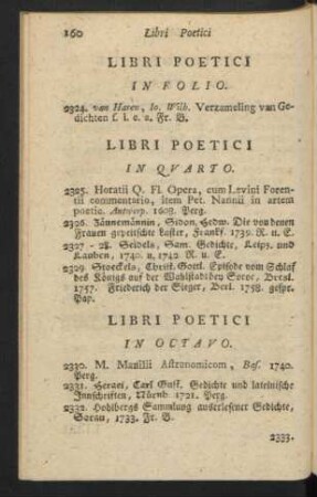 Libri Poetici