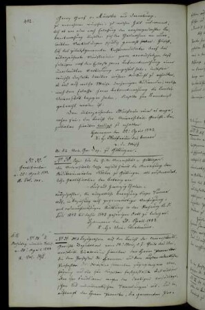 Unterichtung der Professoren Wieseler und Hermann über die Leitungsinstruktionen der archäologisch-numismatischen Sammlung.