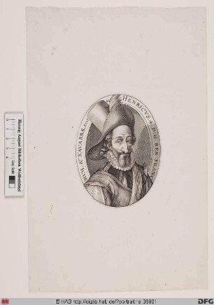 Bildnis Heinrich (Henri) IV., König von Frankreich und Navarra (reg. 1589-1610)
