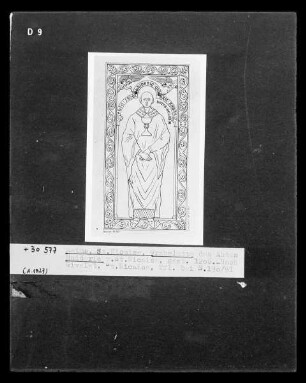 Grabplatte des Abtes Haideric von Saint-Nicaise zu Reims (+ 1206)