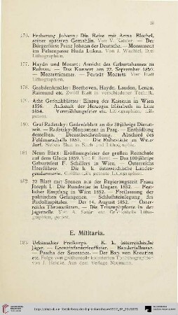 E. Militaria (Nr. 183-196)