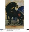 Schwarzes Pferd (Postkarte)