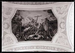 Klosterkirche; Schiff, Deckenbild nach der Restaurierung
