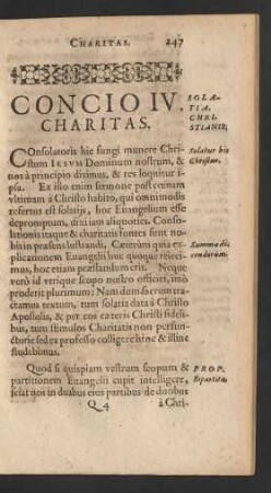 Concio IV. Charitas.