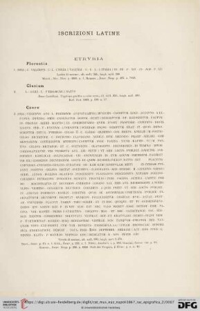 Iscrizioni Latine (No. 1 - 2101)