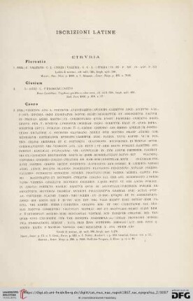 Iscrizioni Latine (No. 1 - 2101)