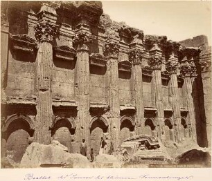 Baalbek, das Innere des Jupitertempels