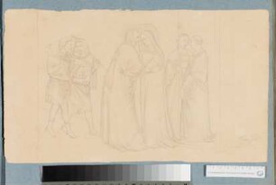 Ausschnitt aus der Altartafel von San Pancrazio von Bernardo Daddi in den Uffizien
