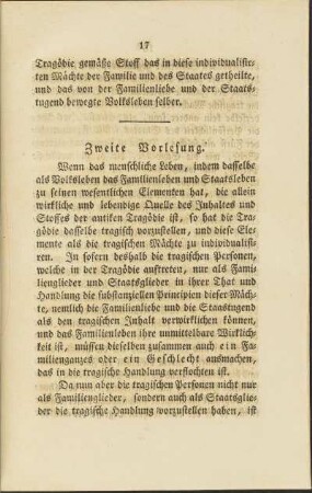 Zweite Vorlesung.