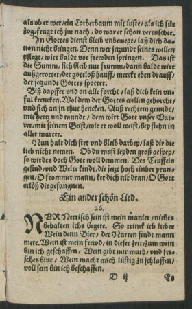Ein ander schön Lied. 26.