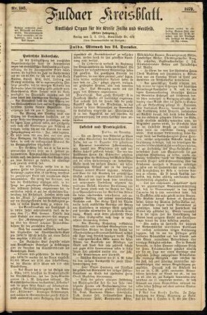 Ausgabe vom Mittwoch, den 24. Dezember 1879.
